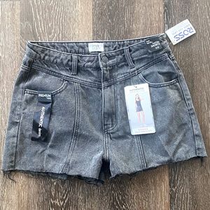 Super high rise jean shorts